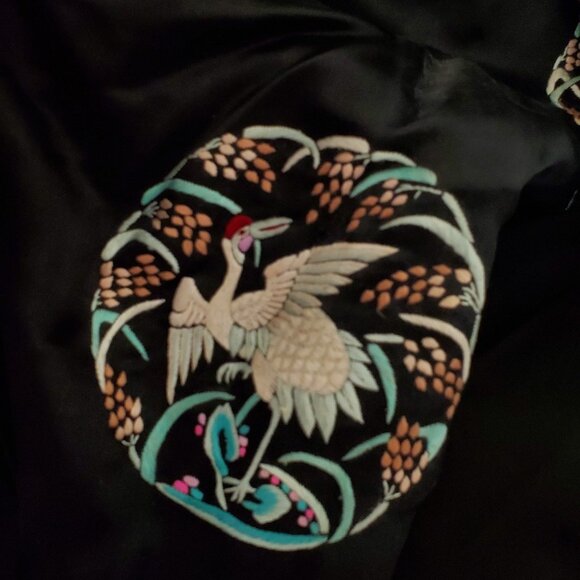 Antique Vintage Handmade Chinese Silk Kimono Jacket Blouse Robe Sz O/S - Picture 7 of 8